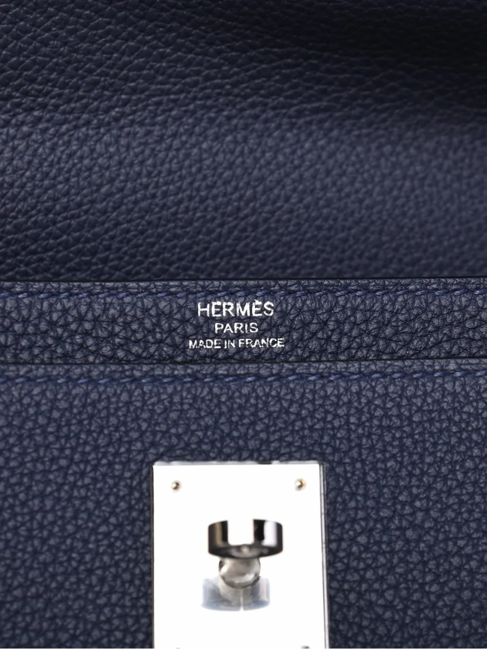 Hermes Togo Kelly Depeches 36 Bleu Nuit